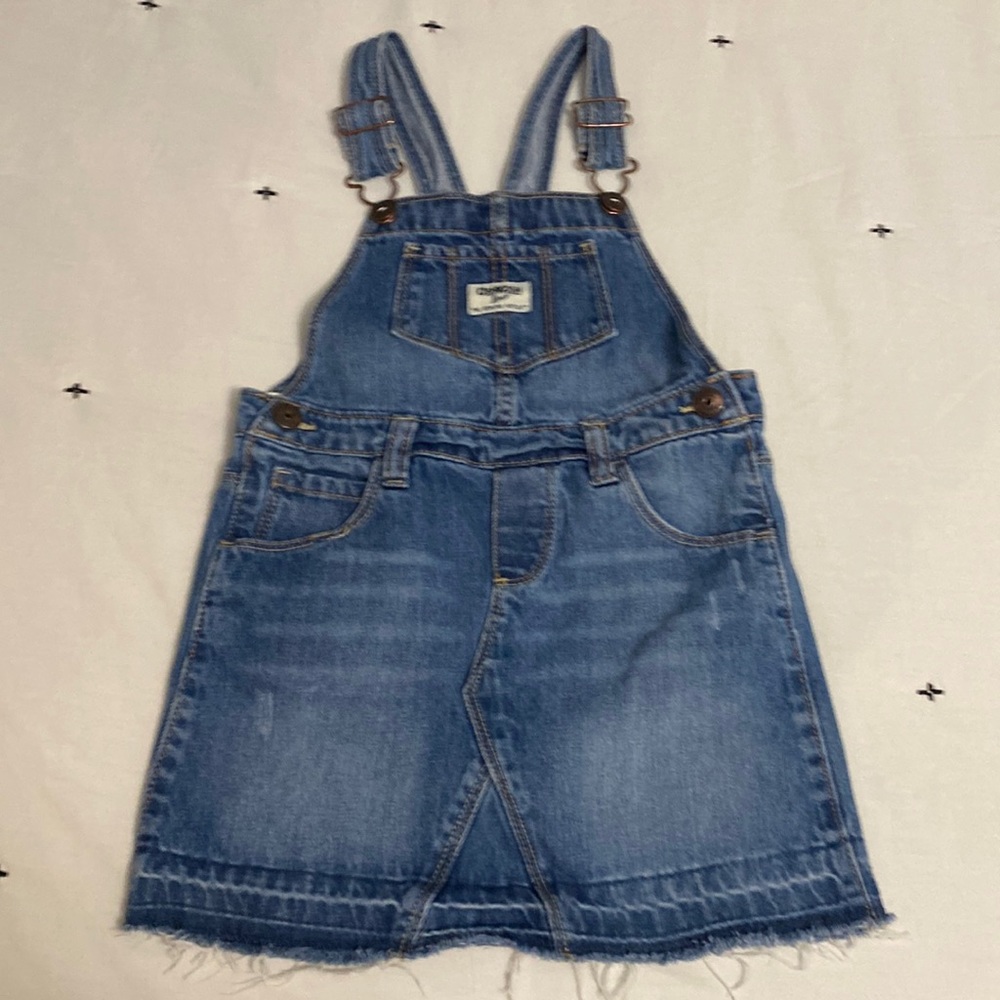 Girls size 5 overall dress